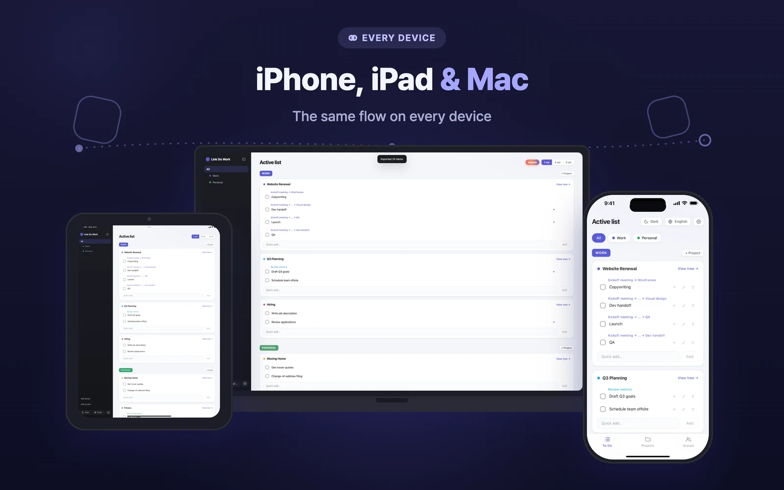 Link Do Work screenshot 4 - iPhone, iPad, Mac in sync