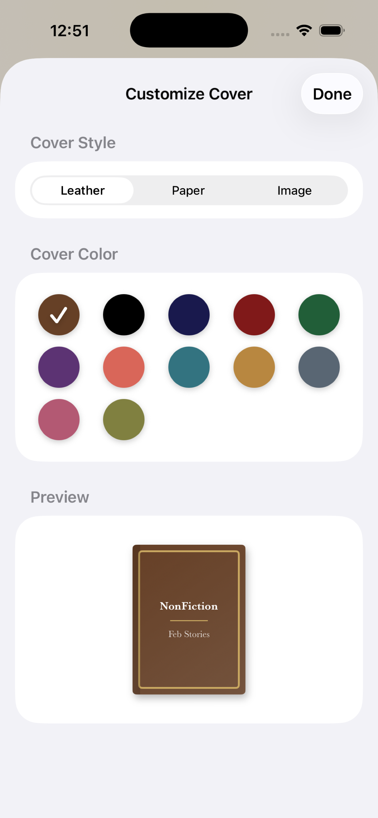 Cover Leather